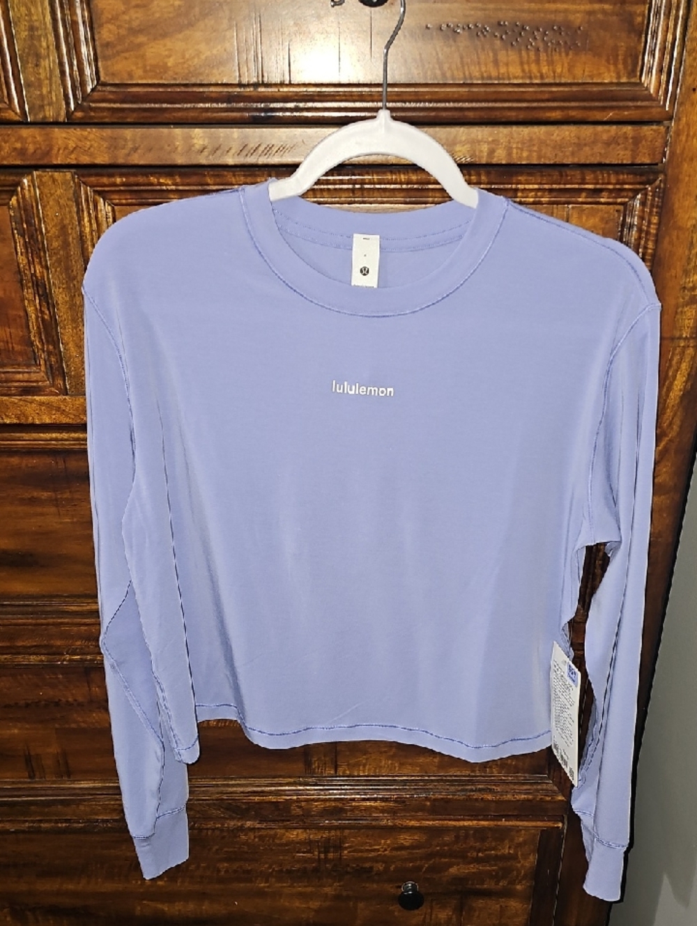 Lululemon Jersey Training Long Sleeve WORDMARK! NWTS, SZ 4! DULI!